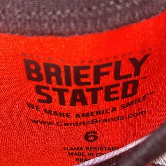 NWT Briefly Stated Boy Red Gray Gamer Controller pajama set Pj top shorts Size 6 - Picture 7 of 7